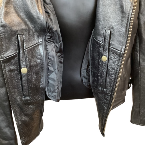 Xelement Classic Leather Motorcycle Jacket - Picture 7 of 16
